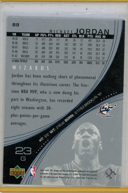 2002-03 SPx #89 Michael Jordan — back