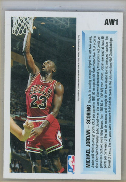 1992-93 Upper Deck European (Italian) #EB1 Michael Jordan Award Winner Holograms — back