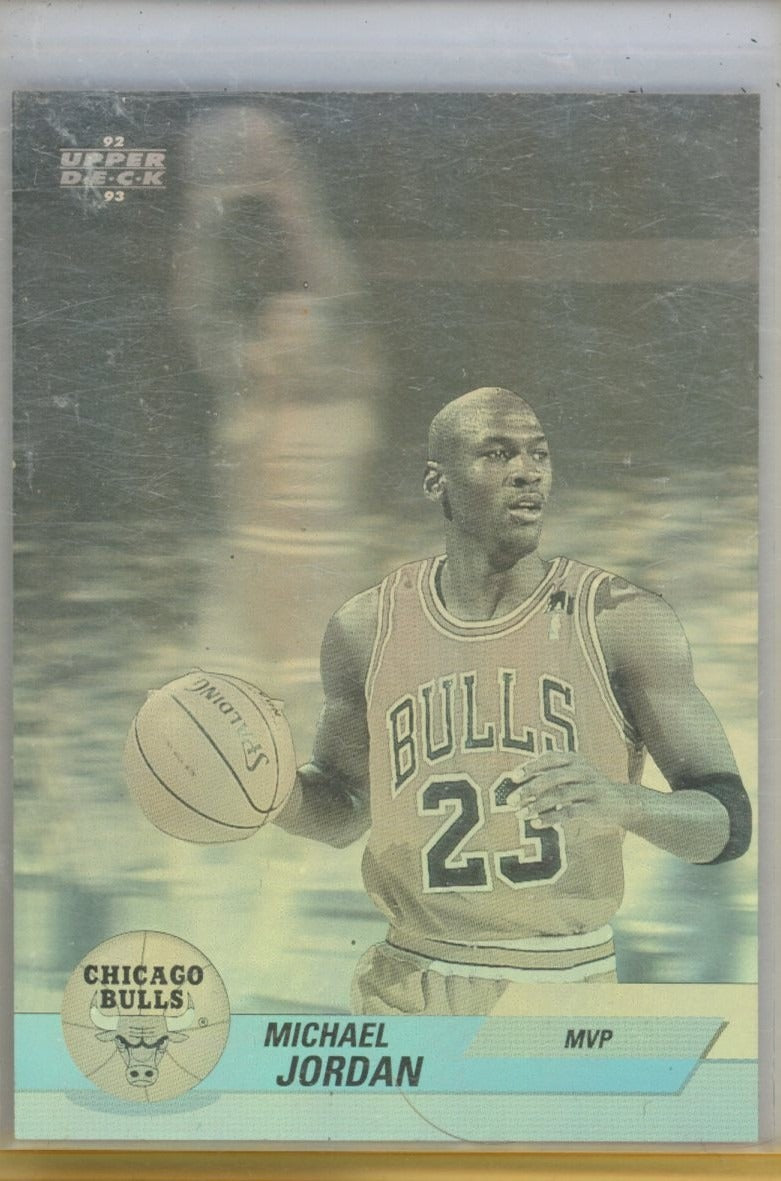 1992-93 Upper Deck European (Italian) #EB9 Michael Jordan Award Winner Holograms — front