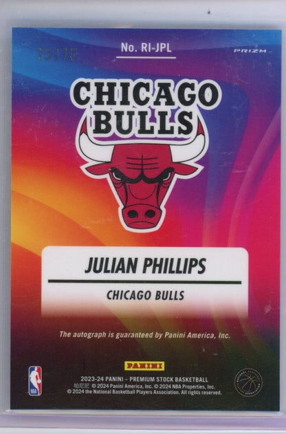 2023-24 Panini Prizm #RI-JPL Julian Phillips /75 — back