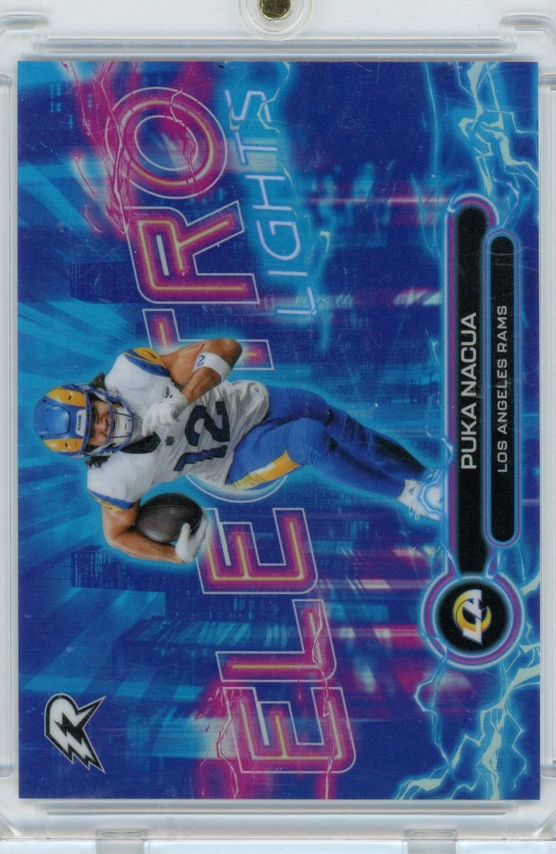 2026 Topps Resurgence #EL-19 Puka Nacua Electro Lights — front