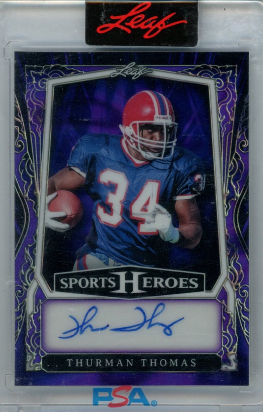 2025 Leaf Sports Heroes #BA-TT1 Thurman Thomas /1 — front