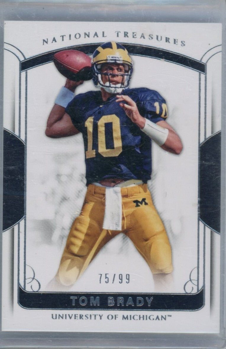 2048 Panini National Treasures #25 Tom Brady /99 — front