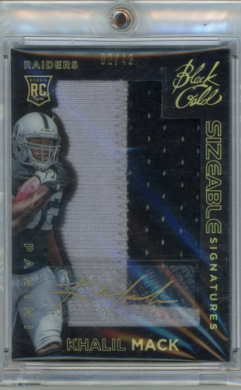 2014-15 Panini Black Gold #SR-KM Khalil Mack /49 — front