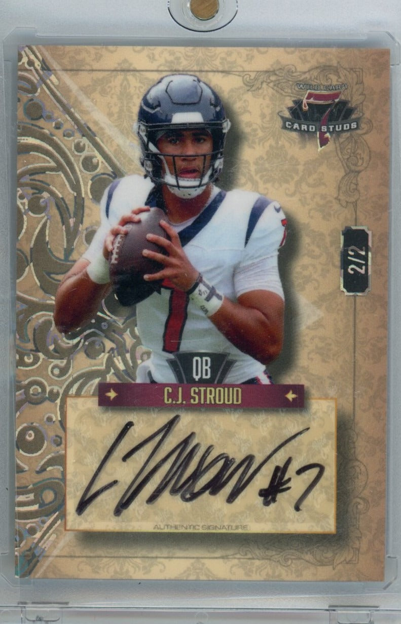 2025 Wild Card 7 card studs #7CDL-A C.J. Stroud /2 — front