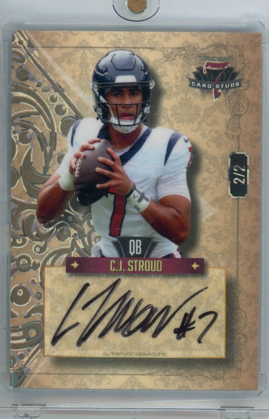2025 Wild Card 7 card studs #7CDL-A C.J. Stroud /2 — front