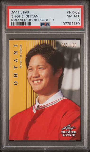 2018 Leaf Shohei Ohtani Premier Rookies Gold PSA Set