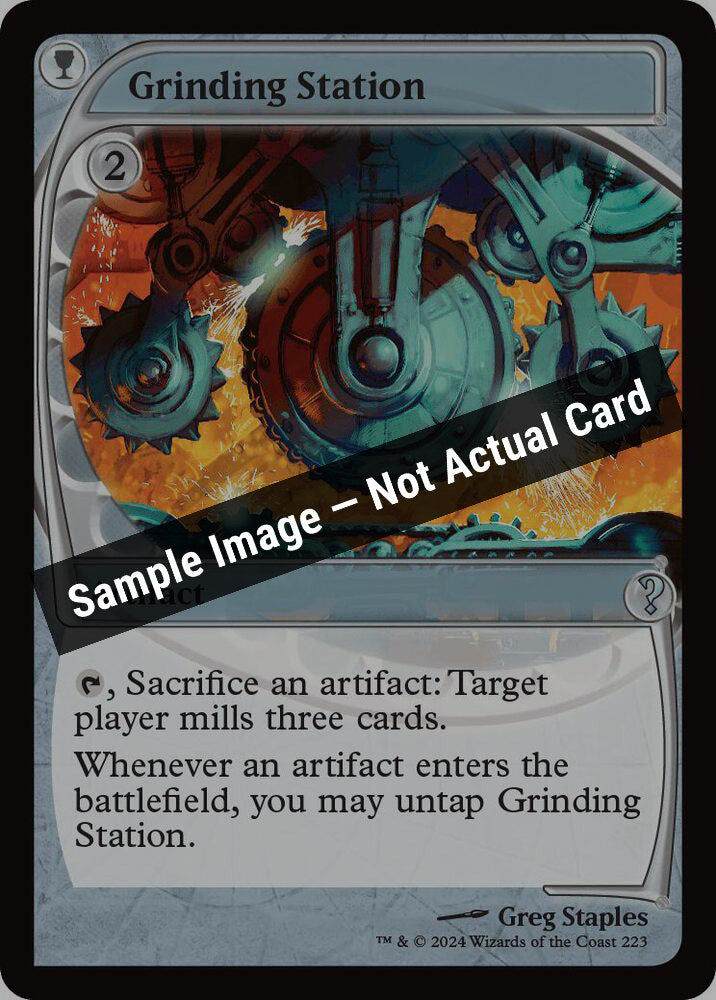 Magic,Mystery Booster 2,Grinding Station (Future Sight) - 223,Normal,Near Mint — Sample Image, Not Actual Card