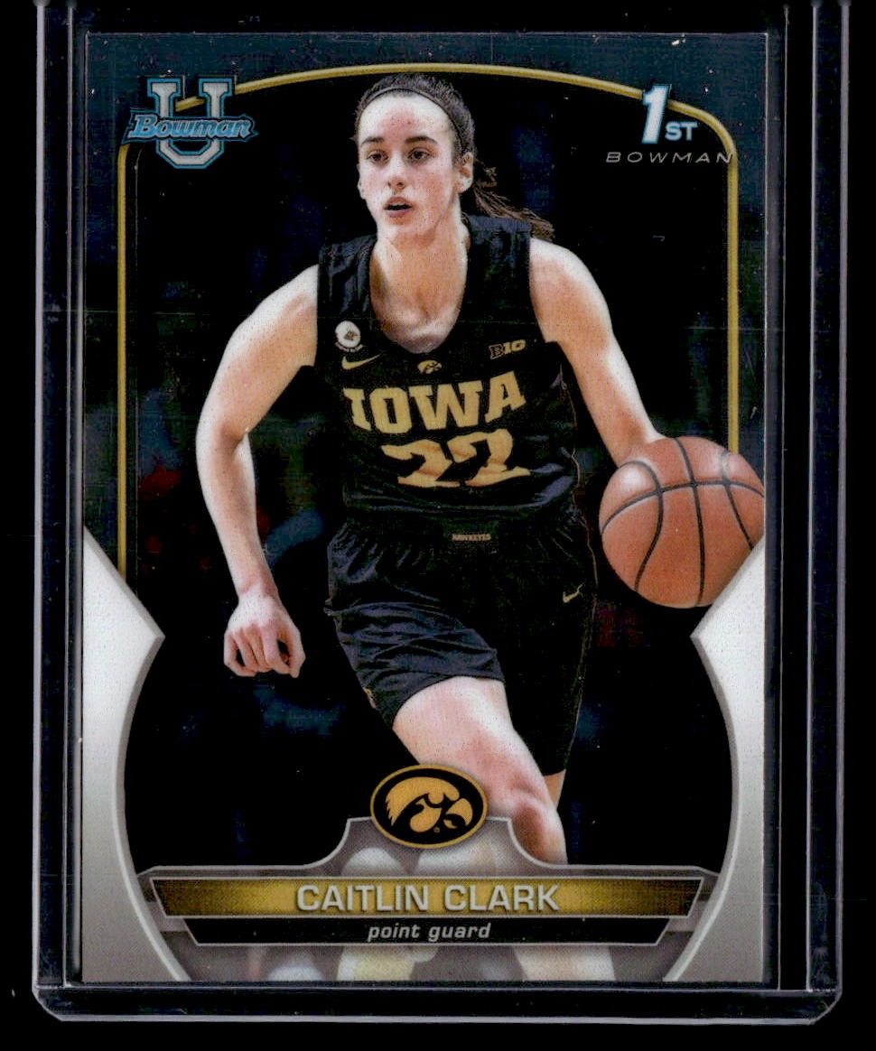 2022-23 Bowman University Chrome #50 Caitlin Clark — front