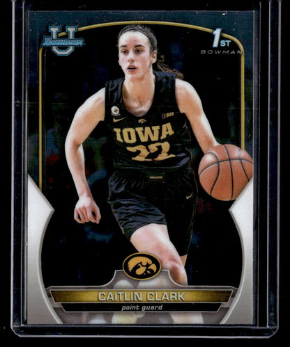 2022-23 Bowman University Chrome #50 Caitlin Clark — front