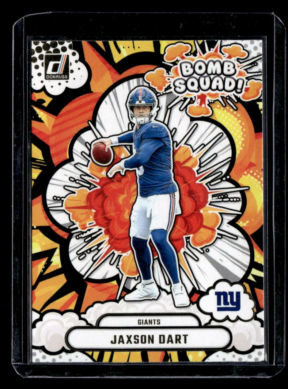 2025 Donruss #BS-JDT Jaxson Dart Bomb Squad — front