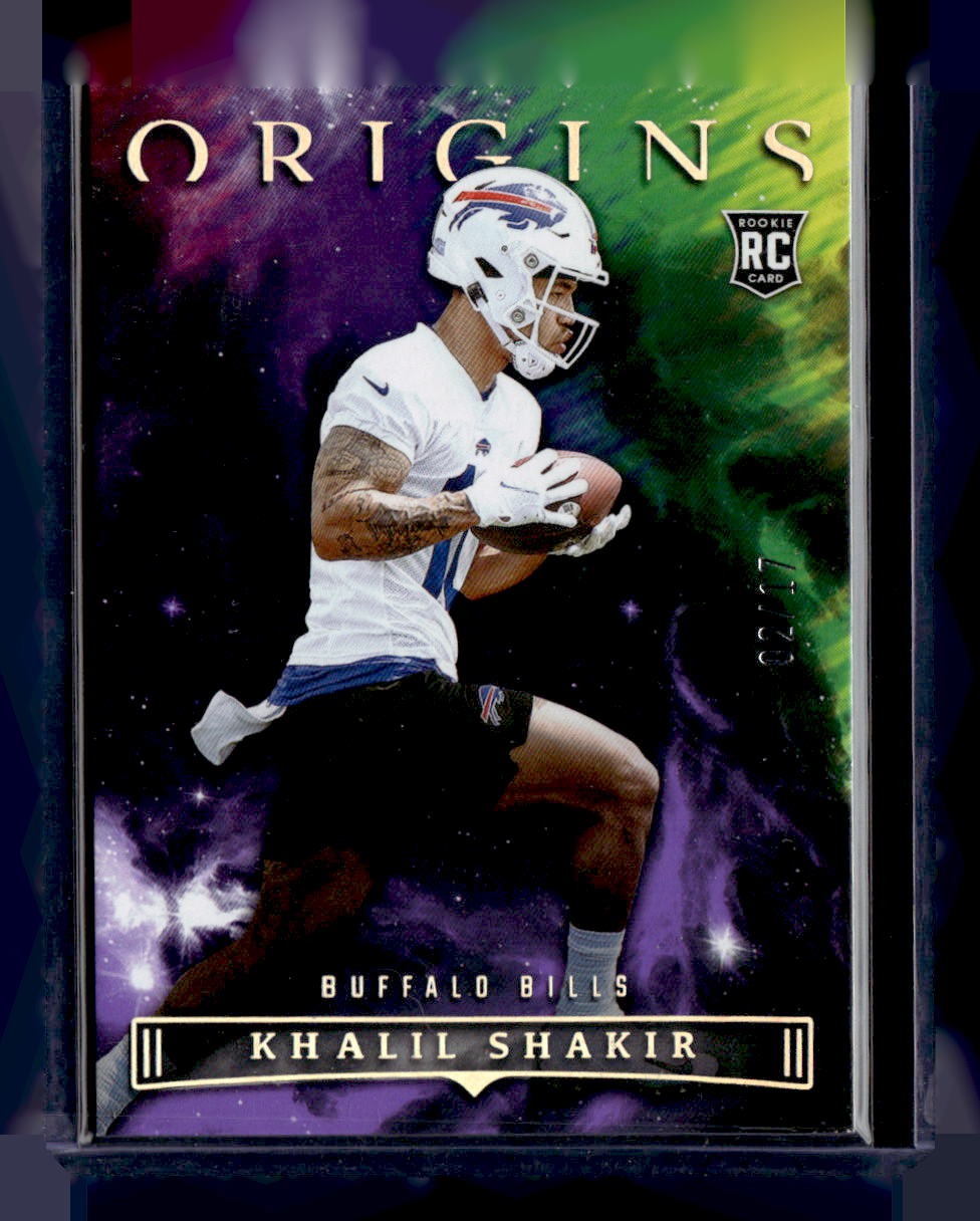 2022 Panini Origins #135 Khalil Shakir Purple #/17 — front