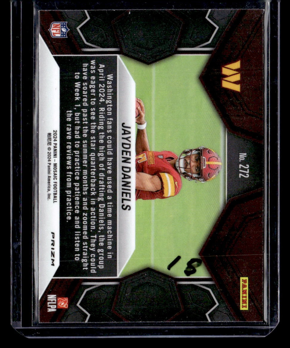 2024 Panini Mosaic #272 Jayden Daniels Mosaic — back