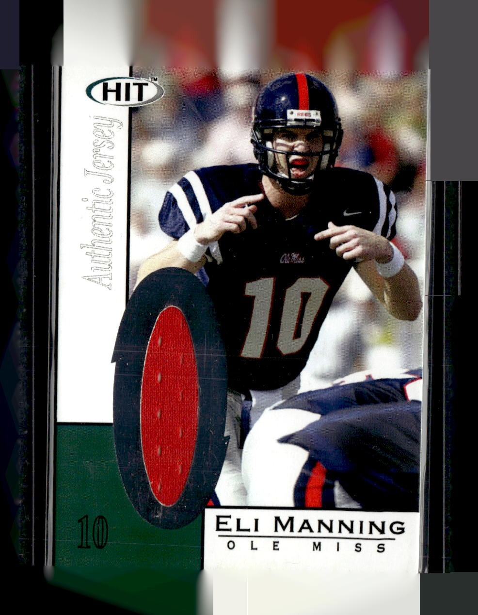 2004 SAGE HIT #JEM Eli Manning Jerseys — front