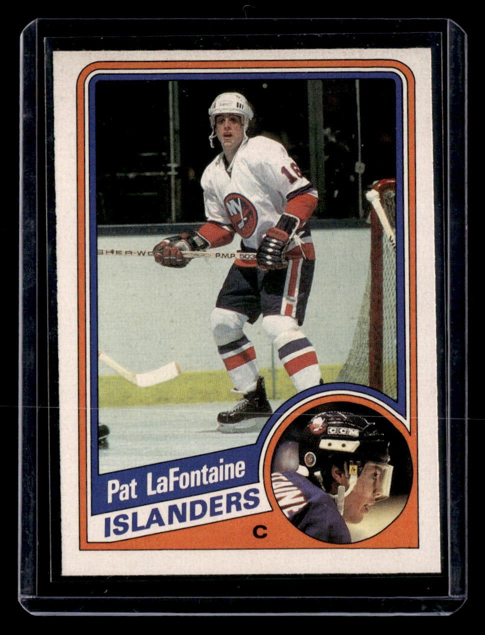 1984-85 Topps #96 Pat LaFontaine — front