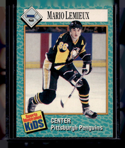 1989 Sports Illustrated for Kids #1 Mario Lemieux — front