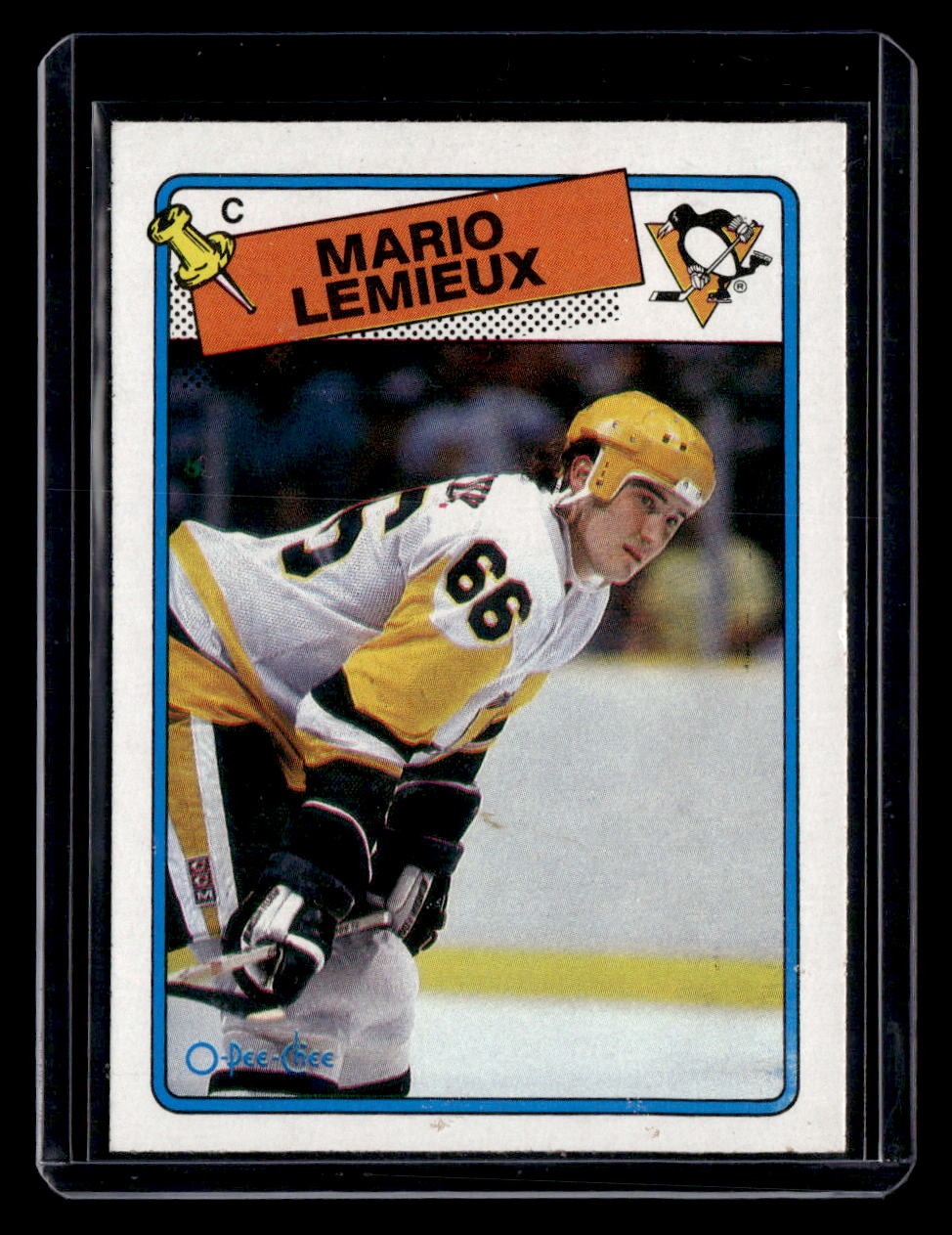 1988-89 Topps #1 Mario Lemieux — front