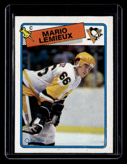 1988-89 Topps #1 Mario Lemieux — front