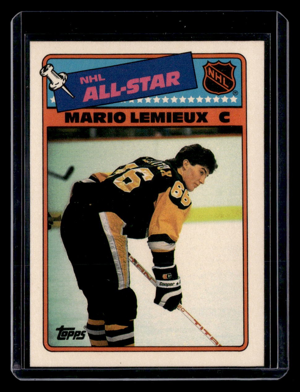 1988-89 Topps #2 Mario Lemieux Stickers — front