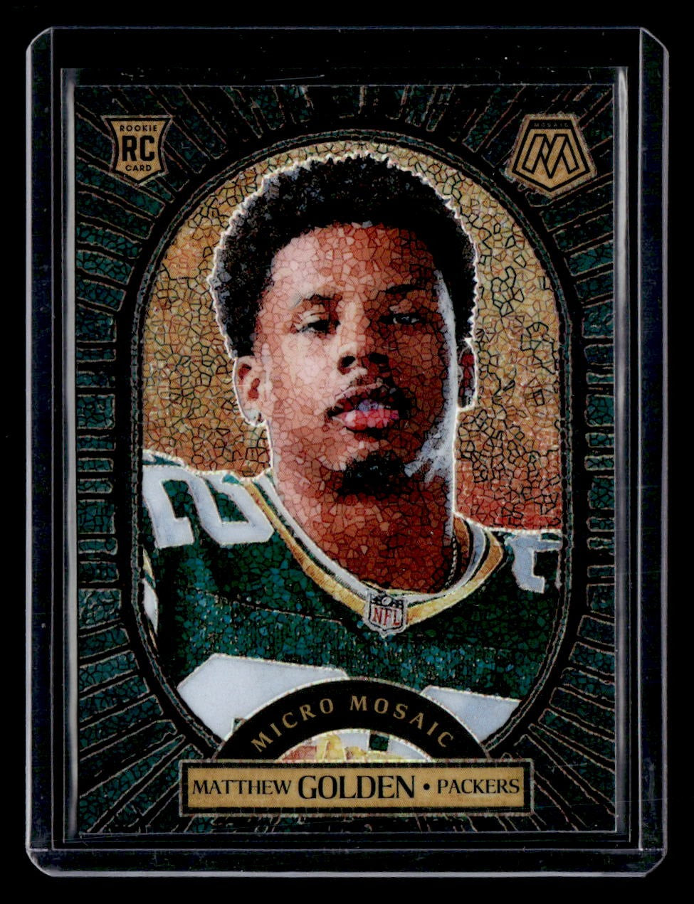 2025 Panini Mosaic #17 Matthew Golden Micro Mosaic — front
