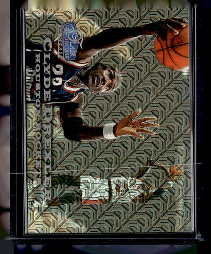1997-98 Flair Showcase #43 Clyde Drexler Flair Showcase Row 0 #/1000 — front