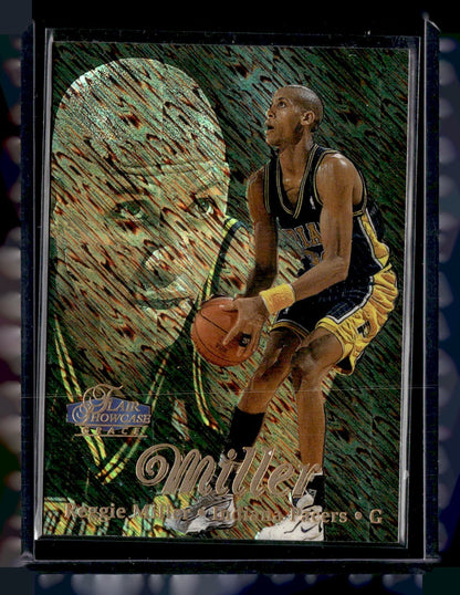 1997-98 Flair Showcase #57 Reggie Miller Flair Showcase Row 1 — front