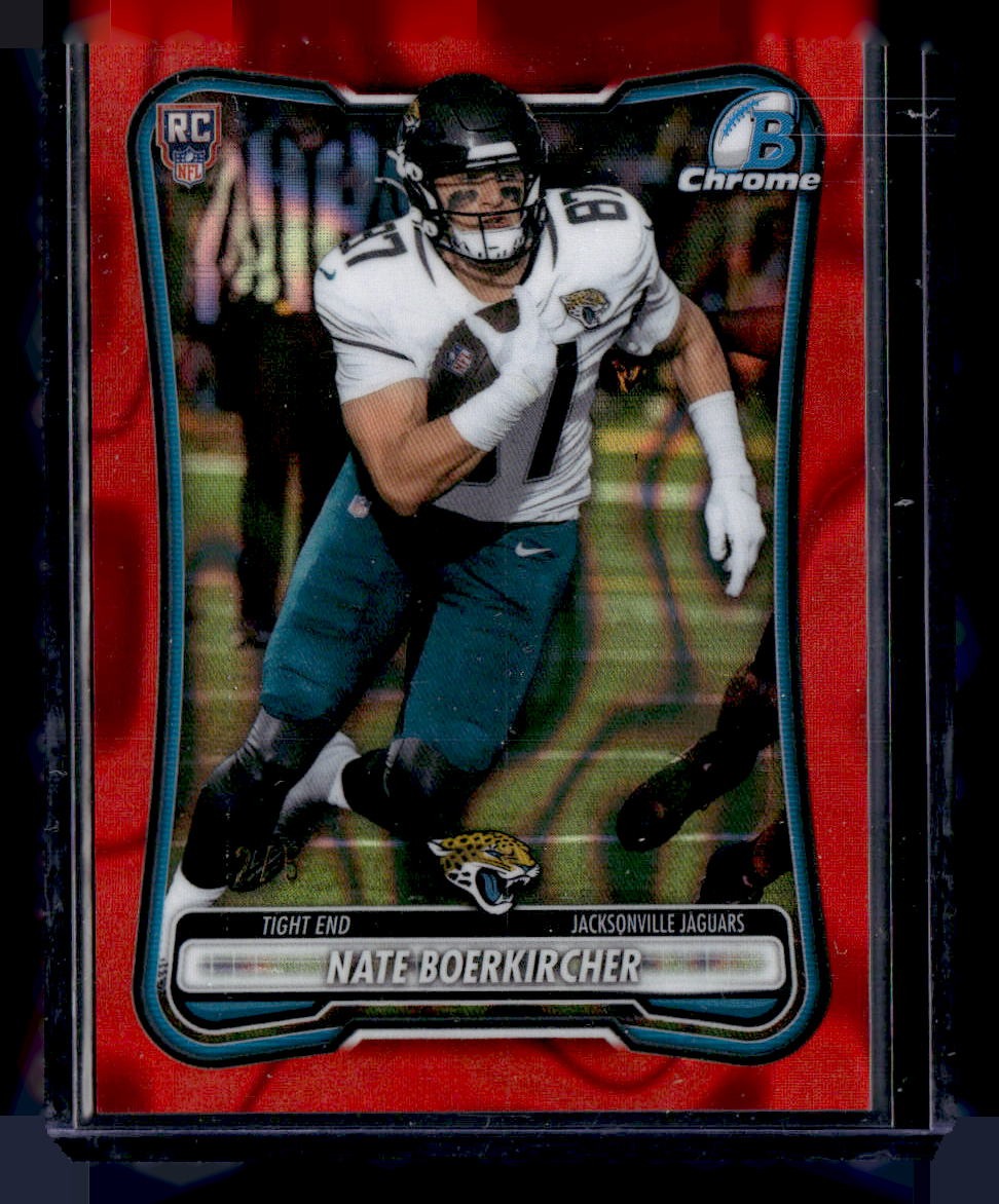 2026 Bowman #BCV-167 Nate Boerkircher Chrome Red Lava Refractor #/5 — front