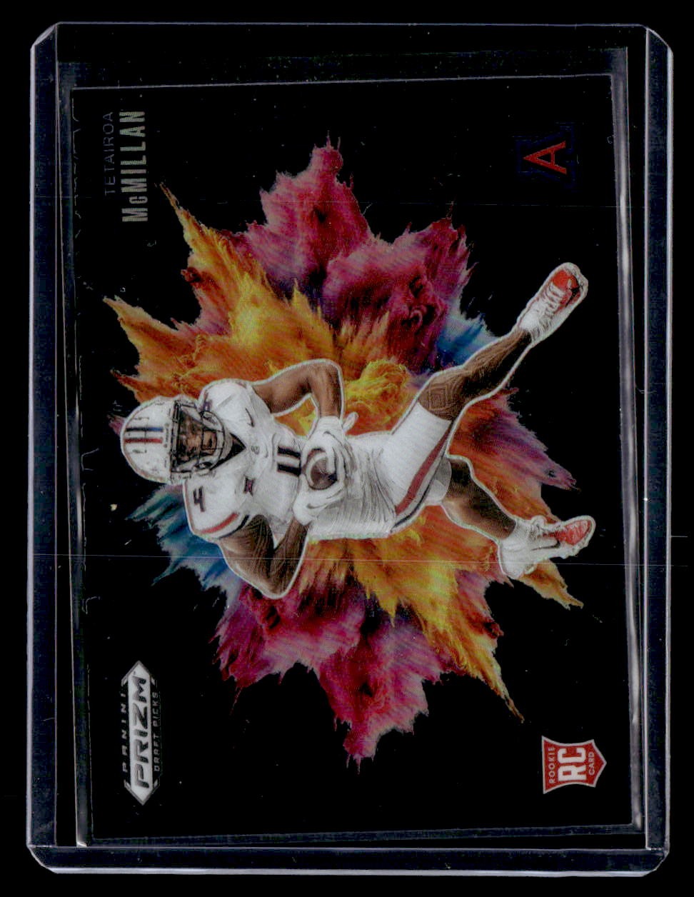 2025 Panini Prizm Draft Picks #12 Tetairoa McMillan Black Color Blast — front