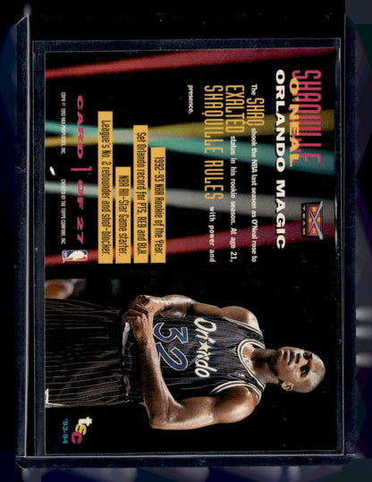 1993-94 Stadium Club #1 Shaquille O'Neal Beam Team Members Only Gold Stamp — back