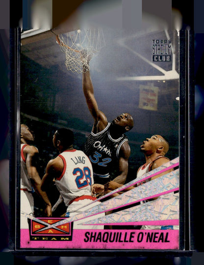 1993-94 Stadium Club #1 Shaquille O'Neal Beam Team Members Only Gold Stamp — front