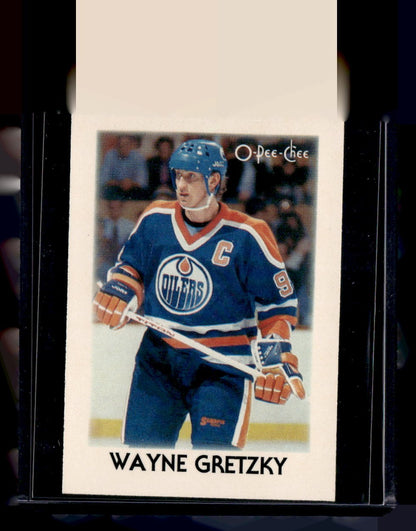 1987-88 O-Pee-Chee Minis #13 Wayne Gretzky — front