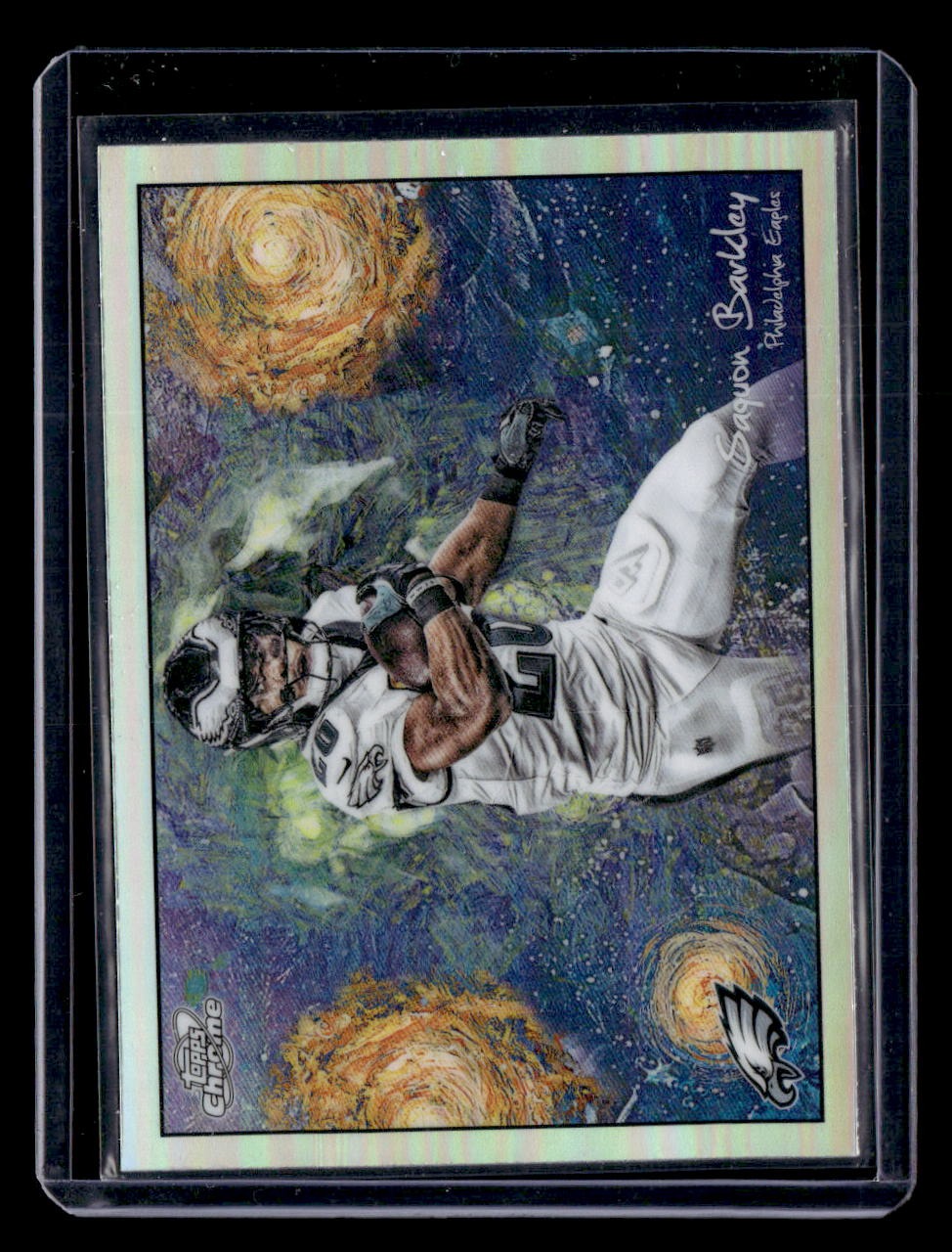2025 Topps Chrome Cosmic #STN-16 Saquon Barkley Stars in the Night — front