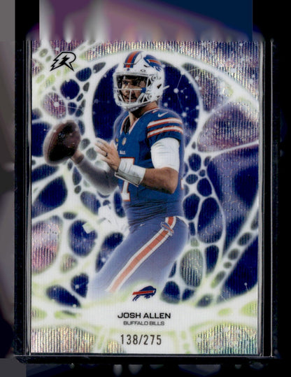 2025 Topps Resurgence #PT-23 Josh Allen Protonyx Navy Surge Refractor #/275 — front