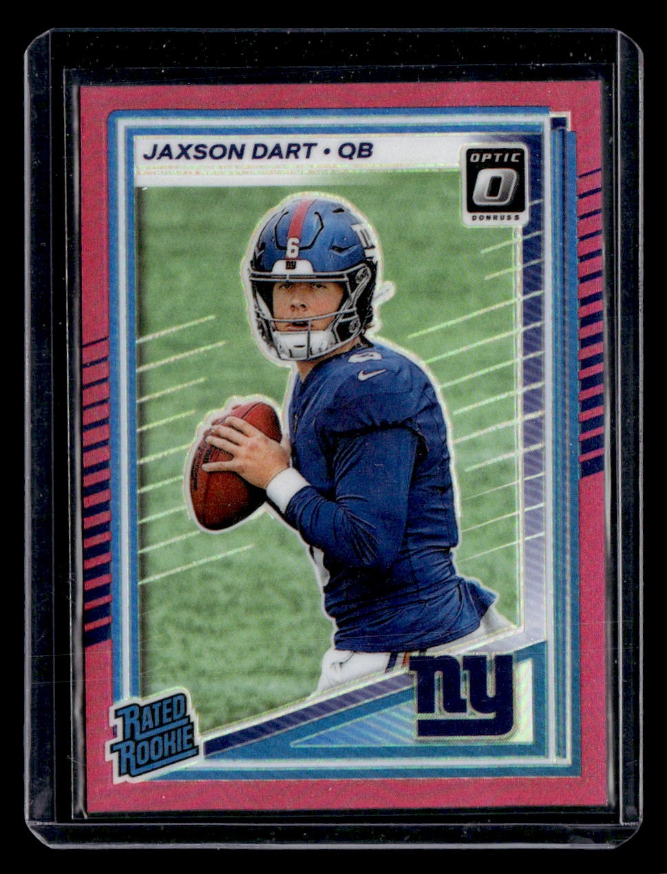 2025 Donruss Optic #273 Jaxson Dart Pink — front