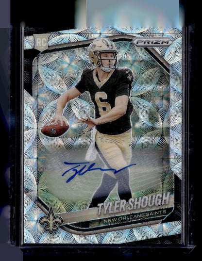 2025 Panini Prizm #327 Tyler Shough Prizm Choice Autographs #/100 — front