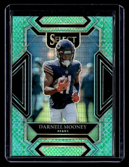 2021 Panini Select #208 Darnell Mooney Dragon Scale Prizm #/89 — front