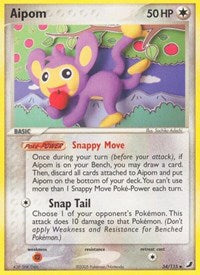 pokemon Unseen Forces Aipom