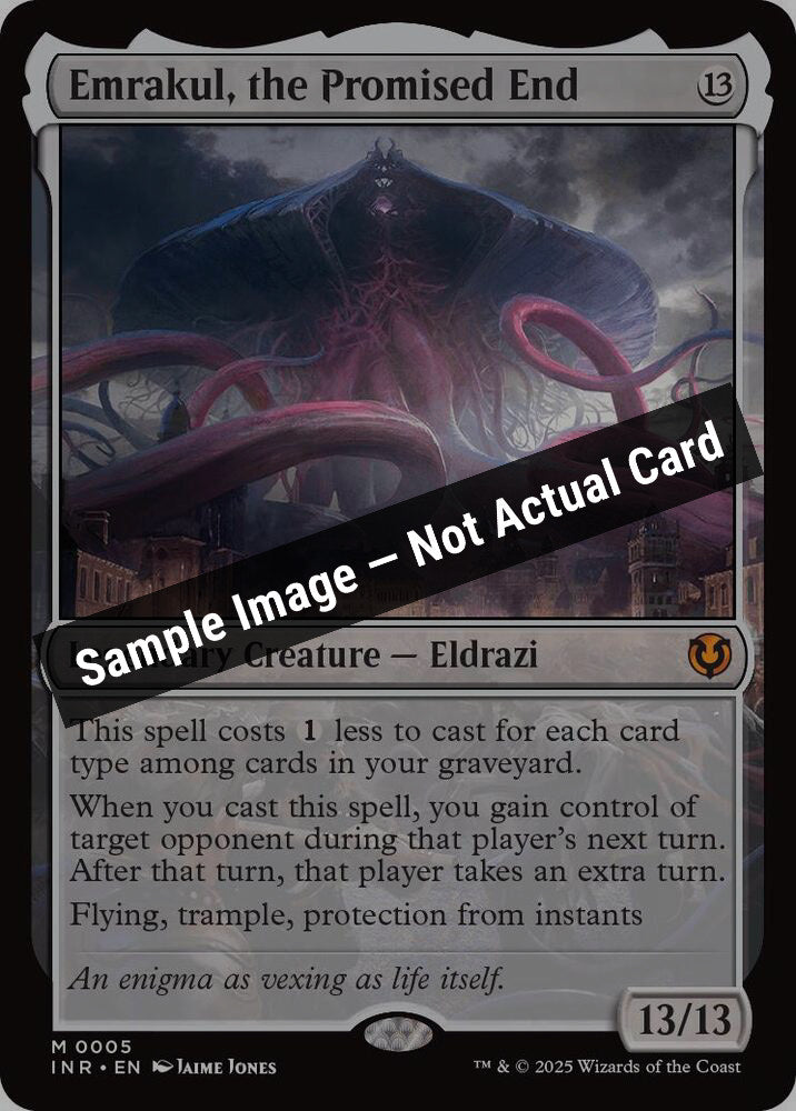 Magic,Innistrad Remastered,Emrakul, the Promised End - 5,Normal,Near Mint — Sample Image, Not Actual Card