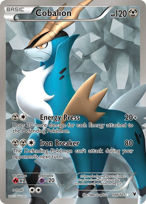 Cobalion (100 Full Art) (100/101) [Noble Victories]