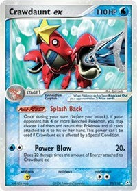 pokemon Holon Phantoms Crawdaunt ex
