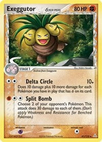 pokemon Holon Phantoms Exeggutor (Delta Species)