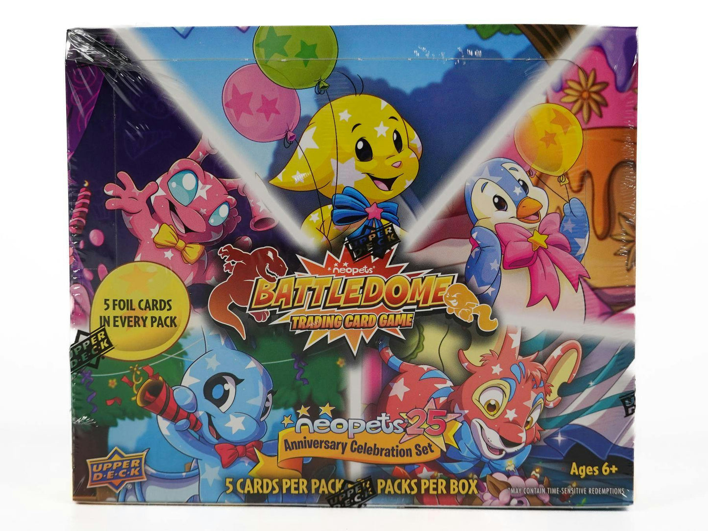 Upper Deck Neopets Battledome Neopets 25 Anniversary Celebration Set Booster Box