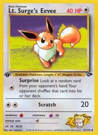Pokemon Gym Challenge Lt. Surge's Eevee