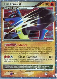 pokemon Mysterious Treasures Lucario LV.X