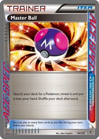 pokemon Plasma Blast Master Ball