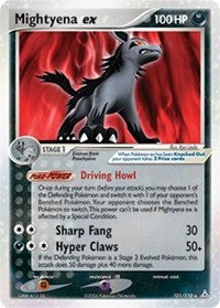 Pokemon Holon Phantoms Mightyena ex