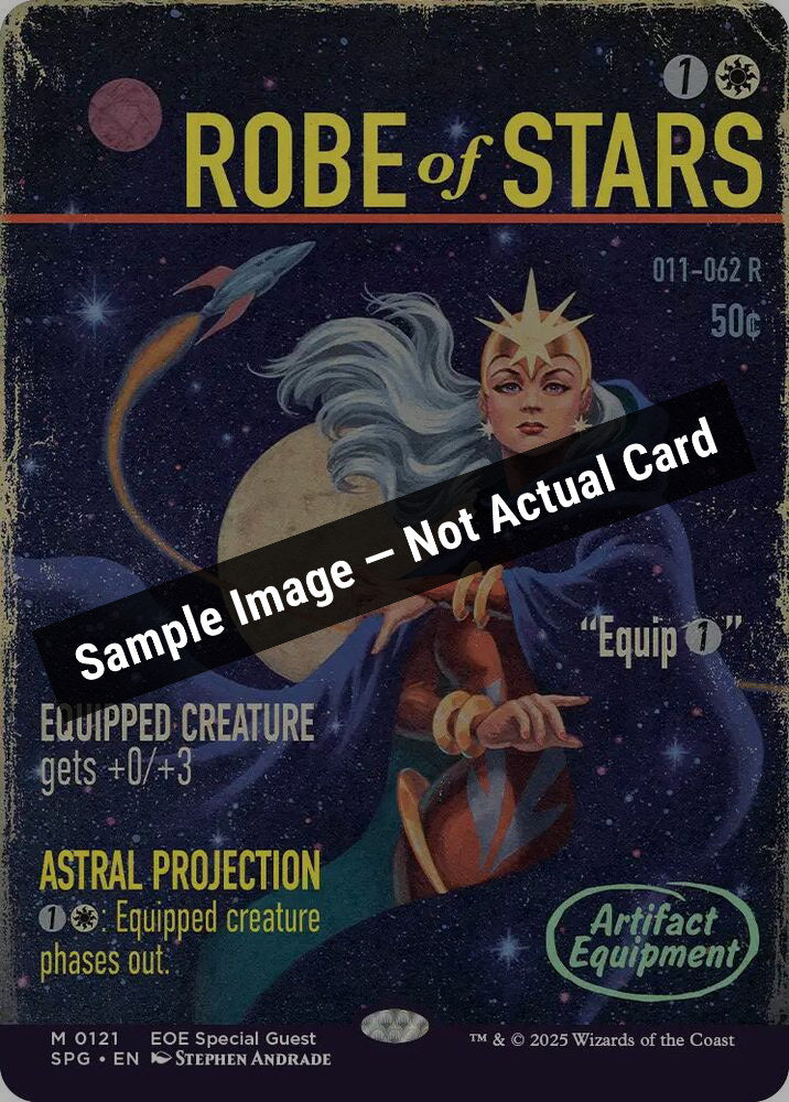 Magic,Special Guests,Robe of Stars (Showcase) - 121,Foil,Near Mint — Sample Image, Not Actual Card