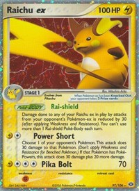 pokemon Emerald Raichu ex