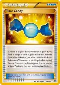 pokemon Plasma Blast Rare Candy (105 Secret Rare)