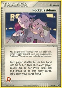 pokemon Team Rocket Returns Rocket's Admin.